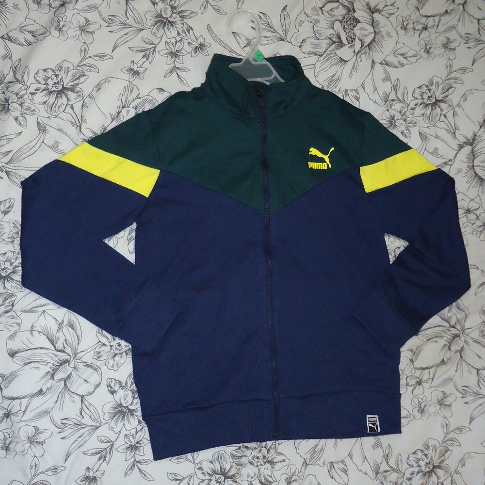 Puma Jacket green/blue/yellow size S (8)-M (10-12)